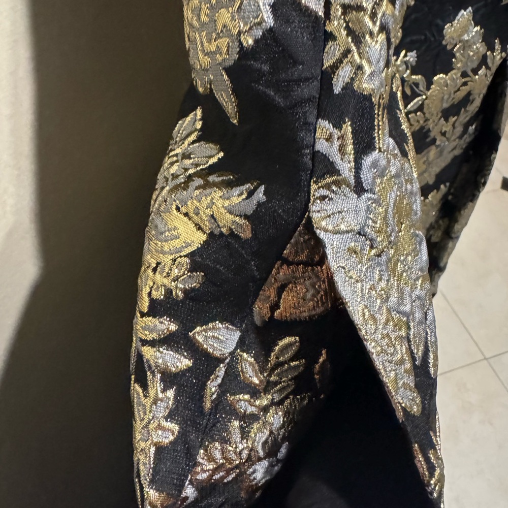 Antonio Melani Black & Gold Brocade Gown – Size 14 – NEW - Picture 5 of 10